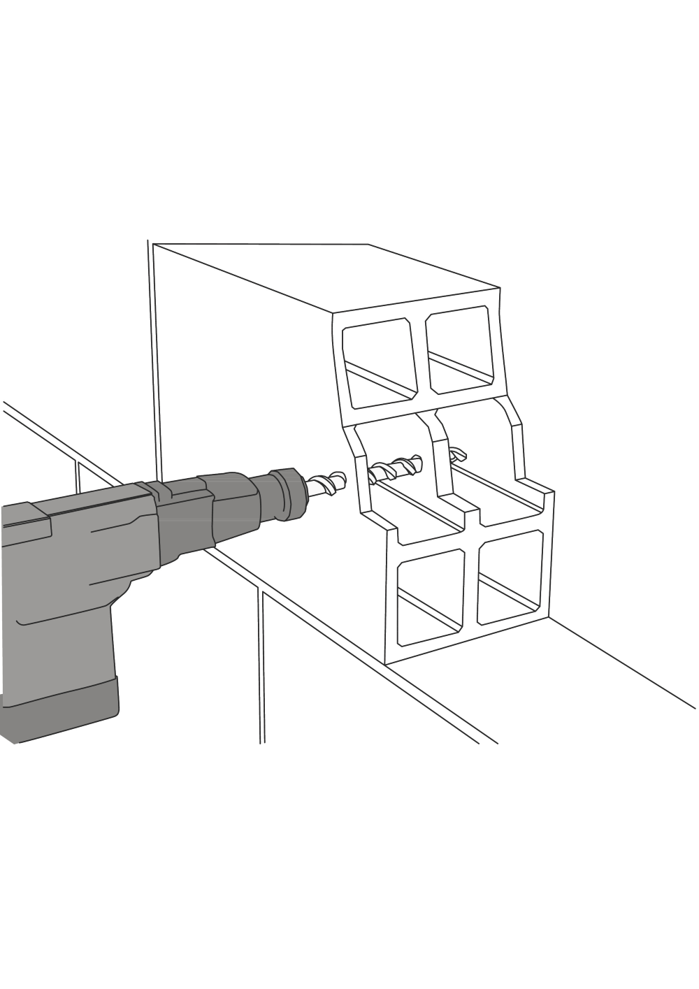 02-EN-Picto AnchorFix_Hollow wall - Drill-1000