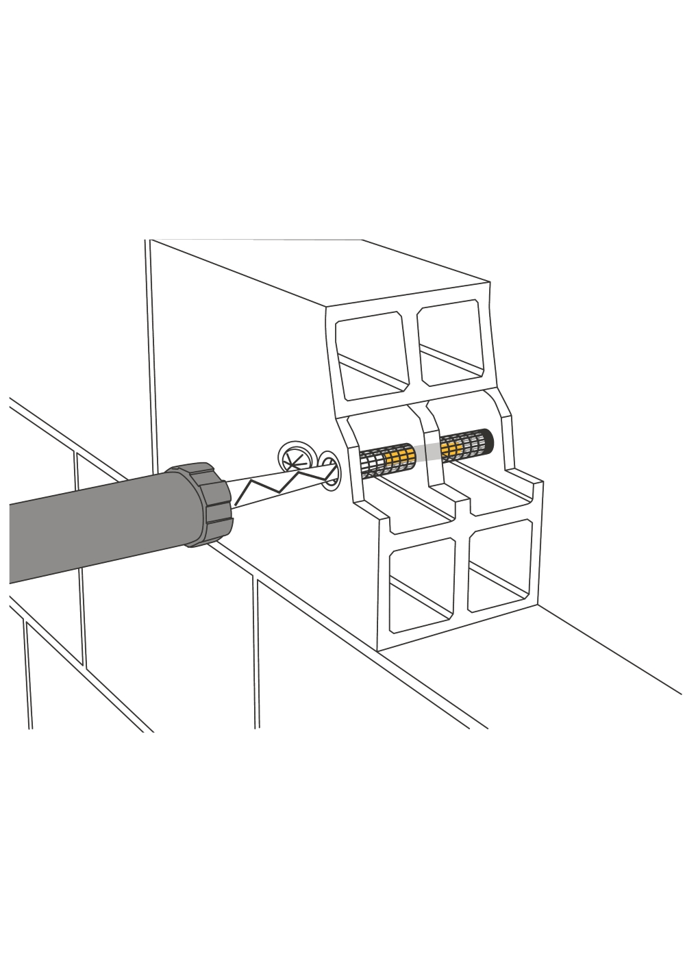 02-EN-Picto AnchorFix_Hollow wall - Perforated sleeve_Filling-1000