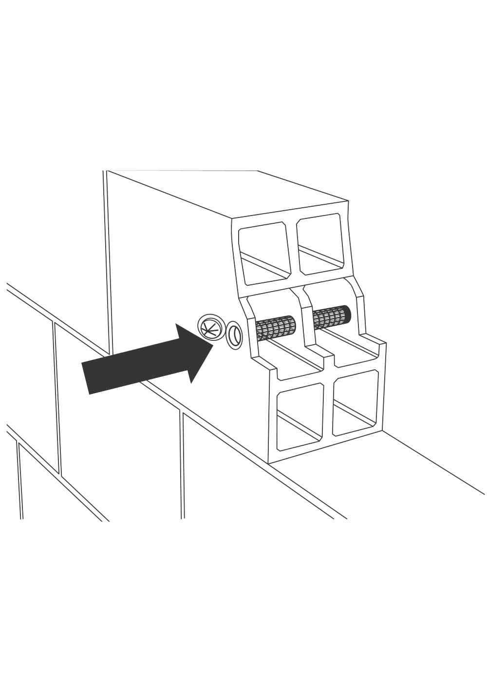 02-EN-Picto AnchorFix_Hollow wall - Perforated sleeve_Insertion-1000